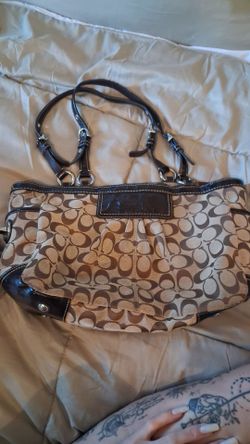 2 coach purses and a nine west