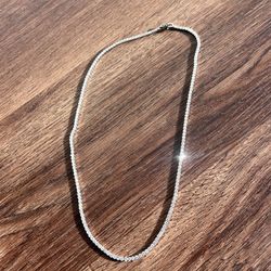 Never Worn 14k White Gold Chain 20"