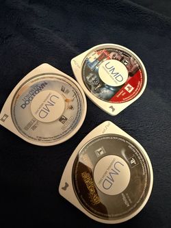 PSP UMD 3 disc collection.