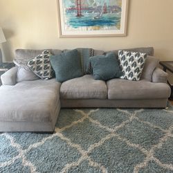 Couch with cushions included 
