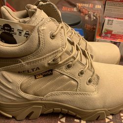 NEW Size 10 Combat Army Tactical Boots Desert Hiking SecurityGuard Work Boo