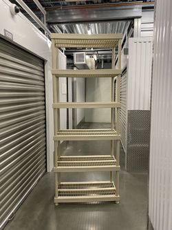6-Tier Heavy Duty Plastic Storage Shelving Unit 36in x 18in x 90in (7ft-6in tall)