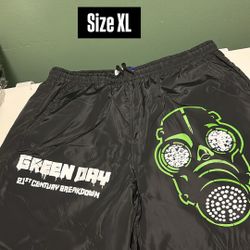 Green Day Shorts Size XL