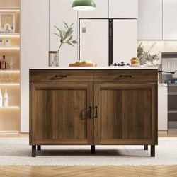 SALE! New Brown Base White Top Kitchen Island FREE 🎁 with purchase-
