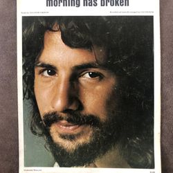 Cat Stevens - Morning Has Broken - 1972 Sheet Music - Piano Guitar Vocals