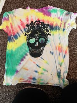 Skull tie dye xxl