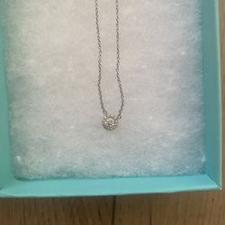 Tiffany Soleste Pendant, Platinum With Diamon