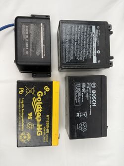Lot of 4 × 12V Sealed Lead Acid Batteries (SLA / AGM) – UNTESTED – AS IS