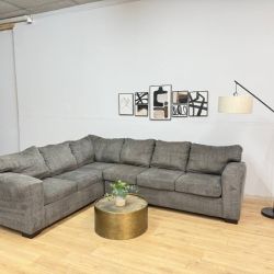 Affordable Furniture Gray 2-Piece Sectional Couch