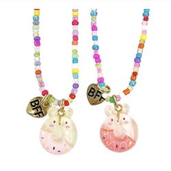 NWOT: BFF Donut Necklace Set