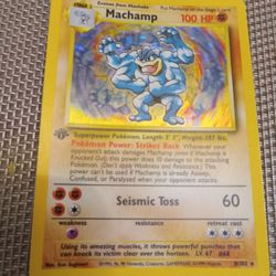 Pokemon  Machamp Card