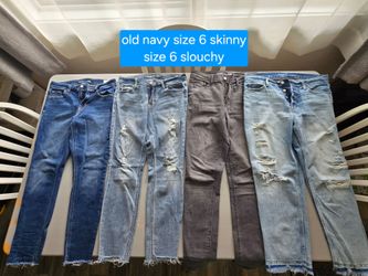 Old Navy size 6 skinny/slouchy jeans
