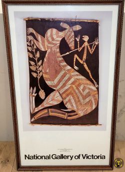 Rare Find Framed Mimi Hunter Feeding Kangaroo