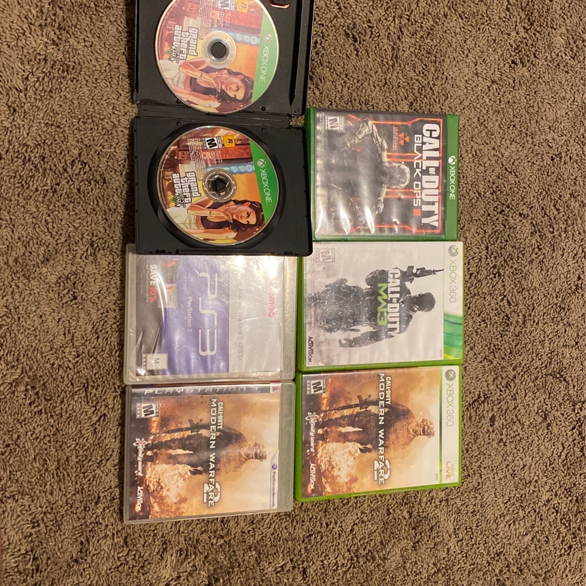 video games for Xbox360,Xbox one, and PS3