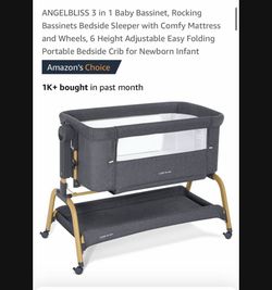 99$Brand new baby rocking bassinet