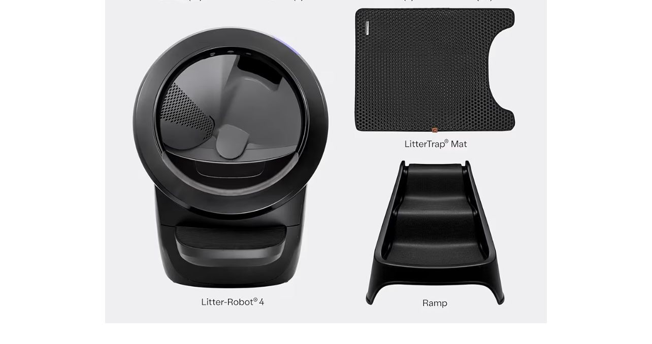 Litter Robot 4 W/ Ramp & Litter Hopper