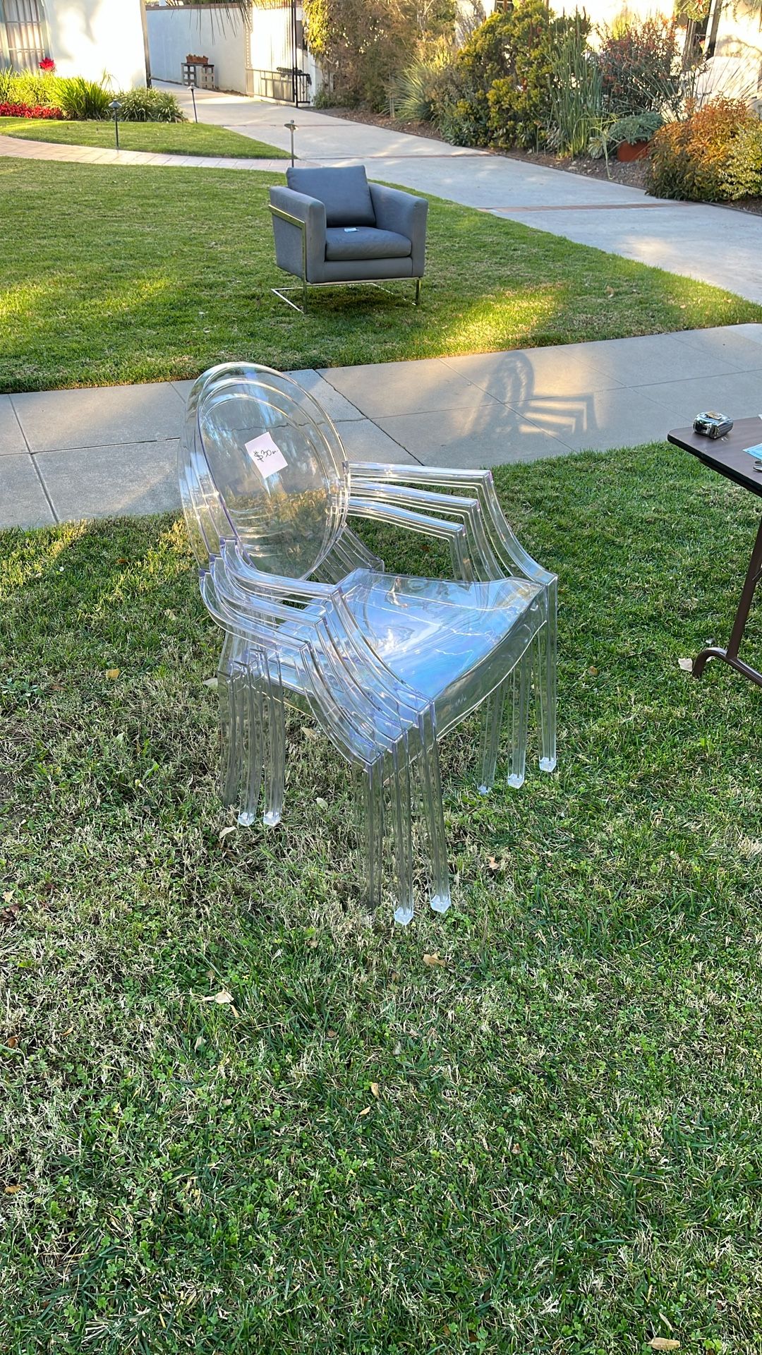 Contemporary Acrylic Bistro Chairs