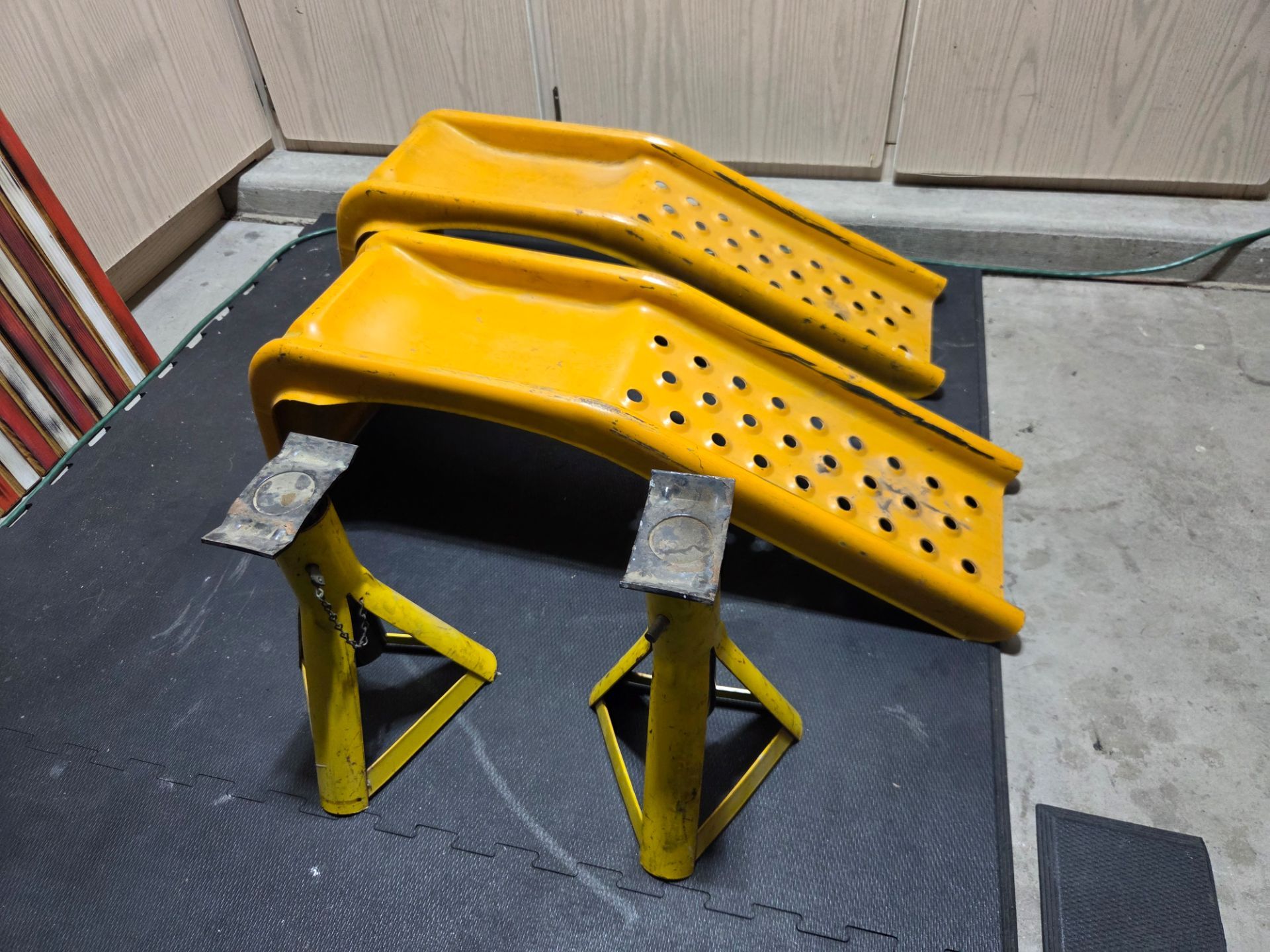 Steel Auto Ramps Steel car ramps with jack stands for Sale in Phoenix, AZ - OfferUp