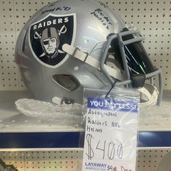Signed Raiders Helmet