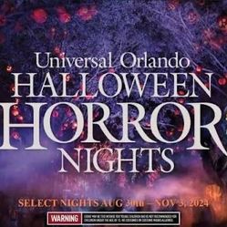 UNIVERSAL ESTUDIOS HOLLEWED HORROR NITHG 4 TICKETS STILL IVAILABLE RESERVATION FOR TONIGHT 🎫🎫🎫🎫👹🤡👻