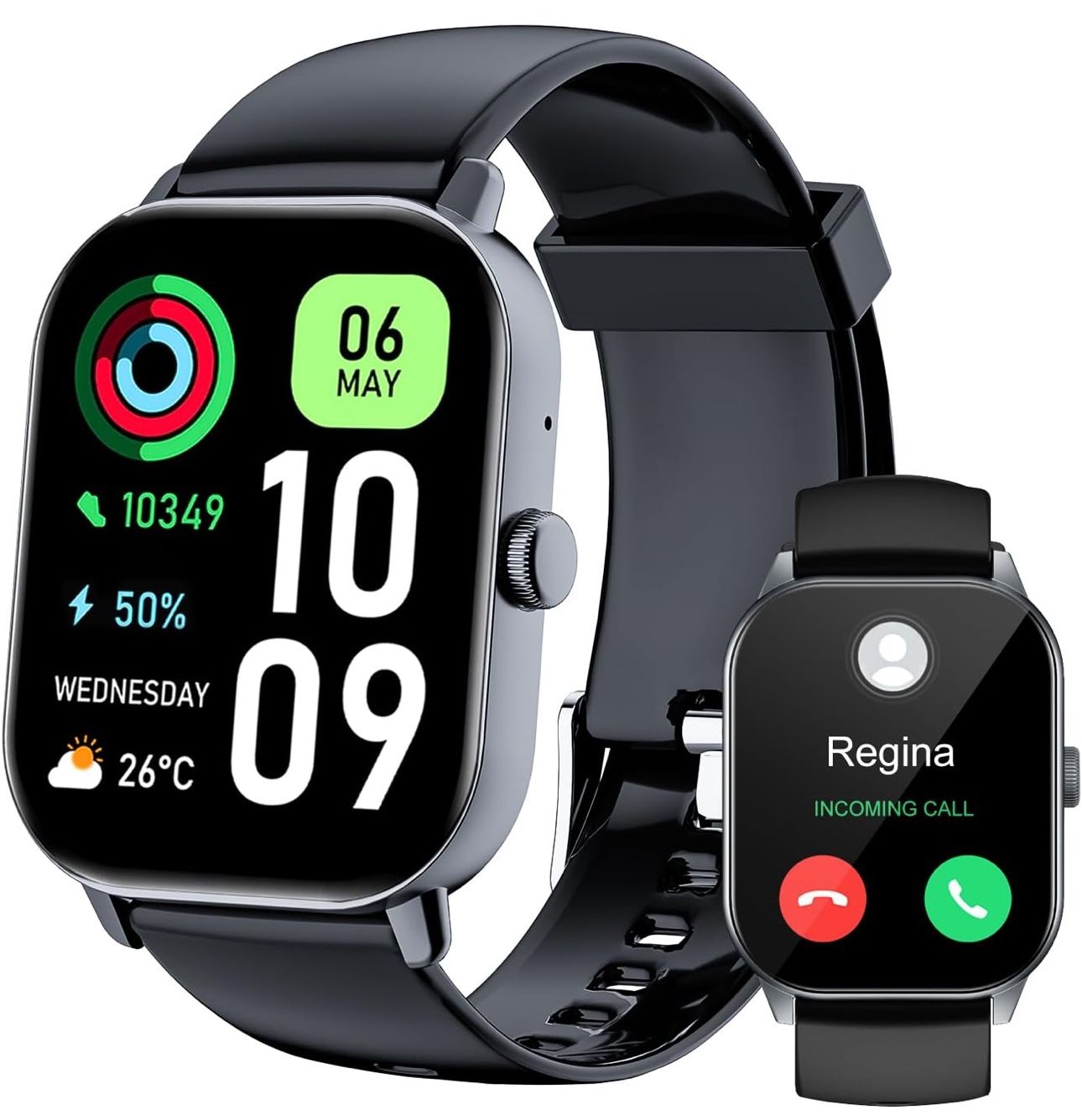 Smart Watch for Men Women Answer/Make Calls,Smartwatch with Heart Rate Sleep Counter Fitness Tracker, 100+ Sport Modes IP68 Waterproof Step Counter Sm