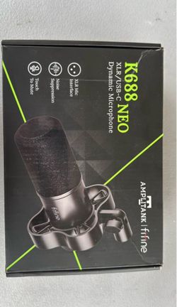 FIFINE K688 USB XLR Studio Microphone for PC Computer Recording
