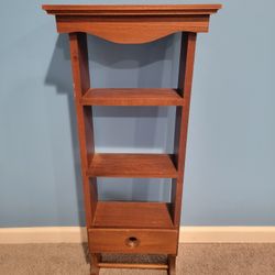 Wooden Hanging Shelves with Small Drawer