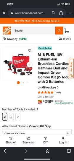 Milwaukee M18 FUEL Hammer Drill & Impact Driver Combo Kit