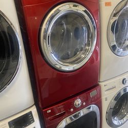 LG WASHER DRYER SET XL ELECTRIC WORKS LIKE NEW WARRANTY DELIVERY 