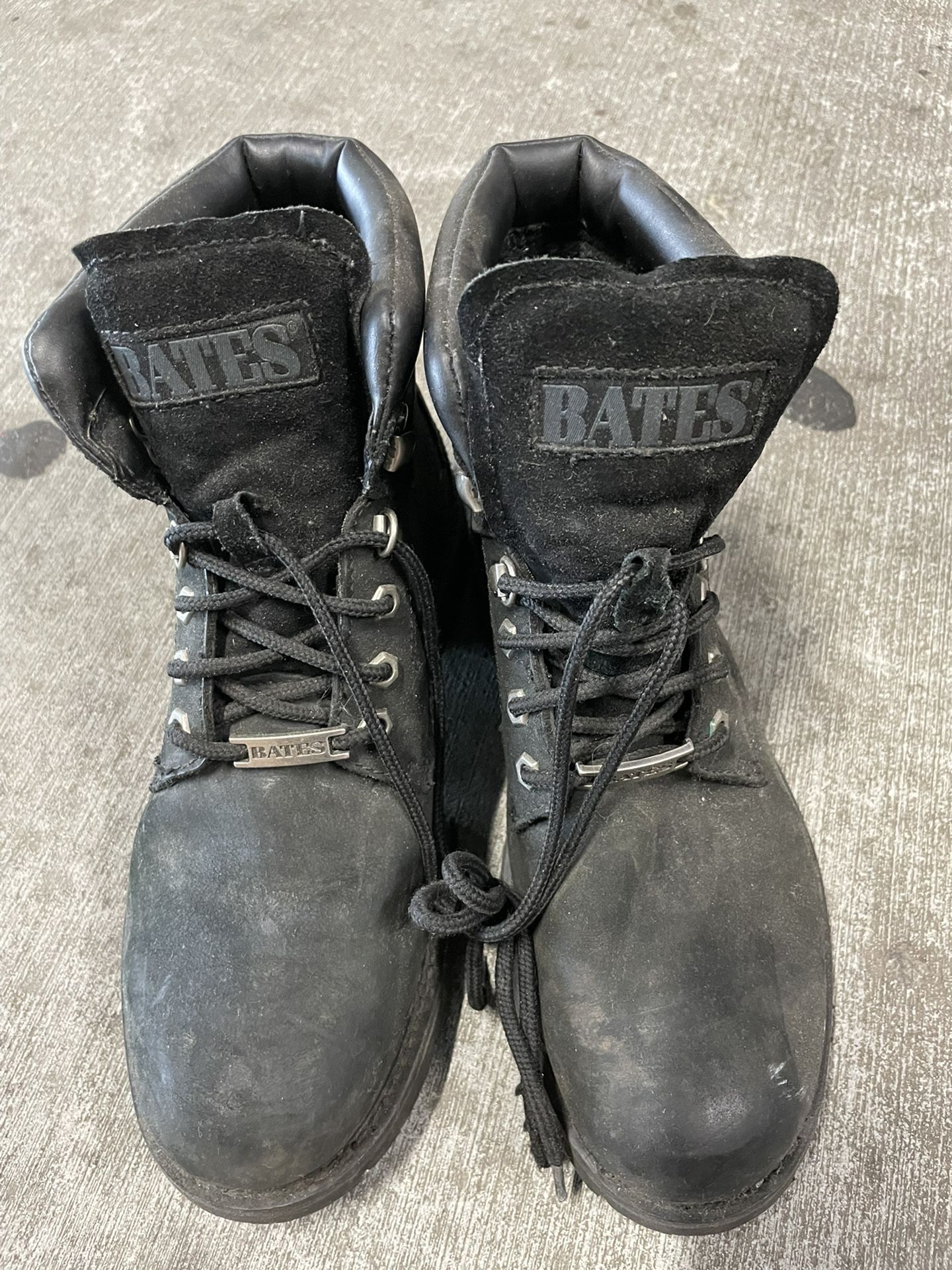 Boots leather high top work boots size 10