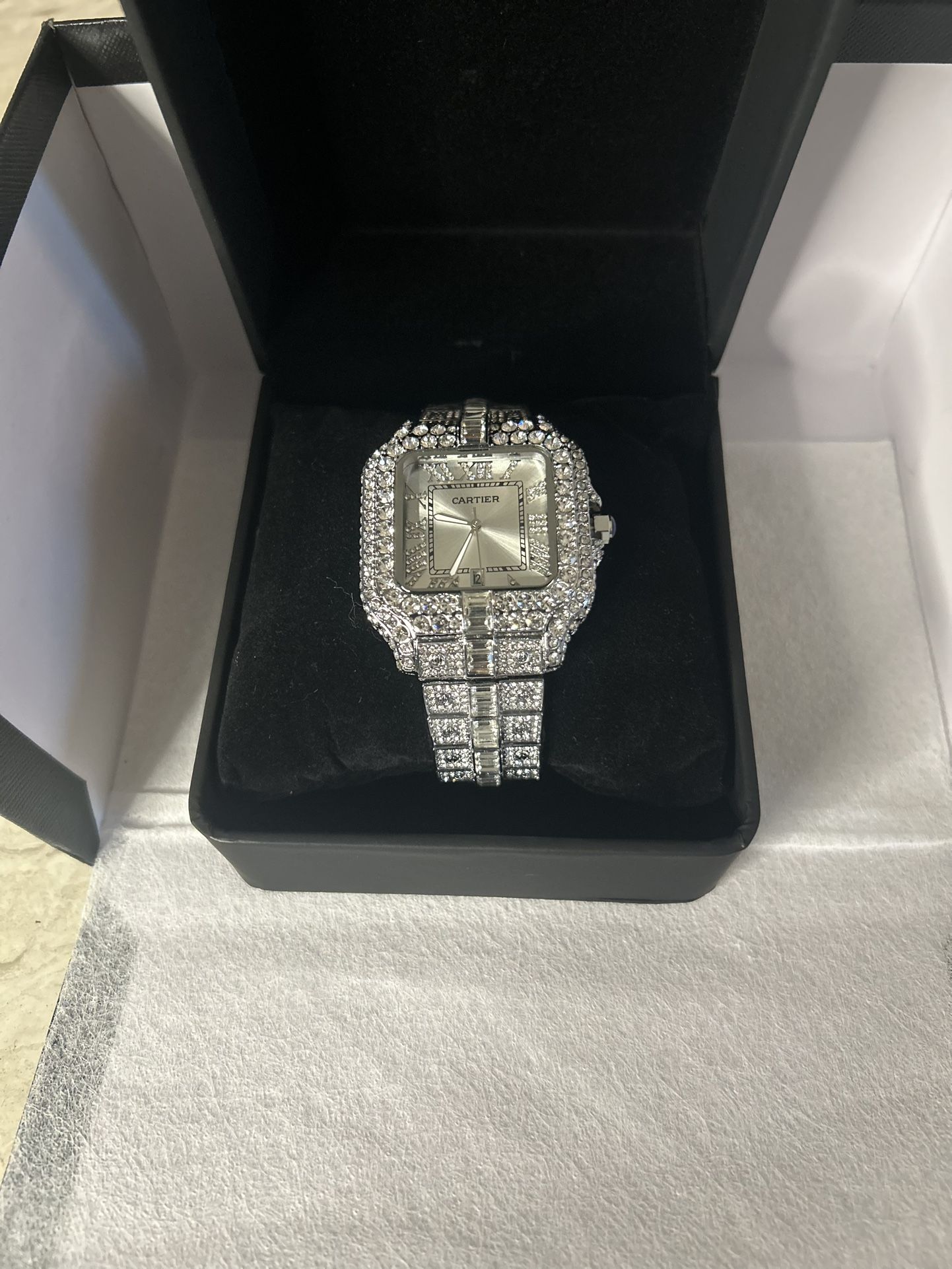 GRA verified luxurious moissanite watch