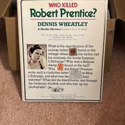 Who Killed Robert Prentice A Murder Mystery?