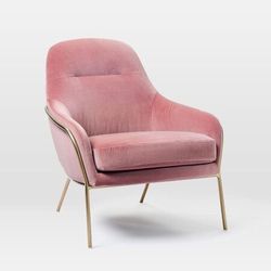 Two West Elm Valentina Chairs 