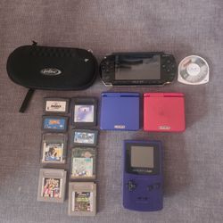 Video Game Bundle Gameboys, And Psp With Games