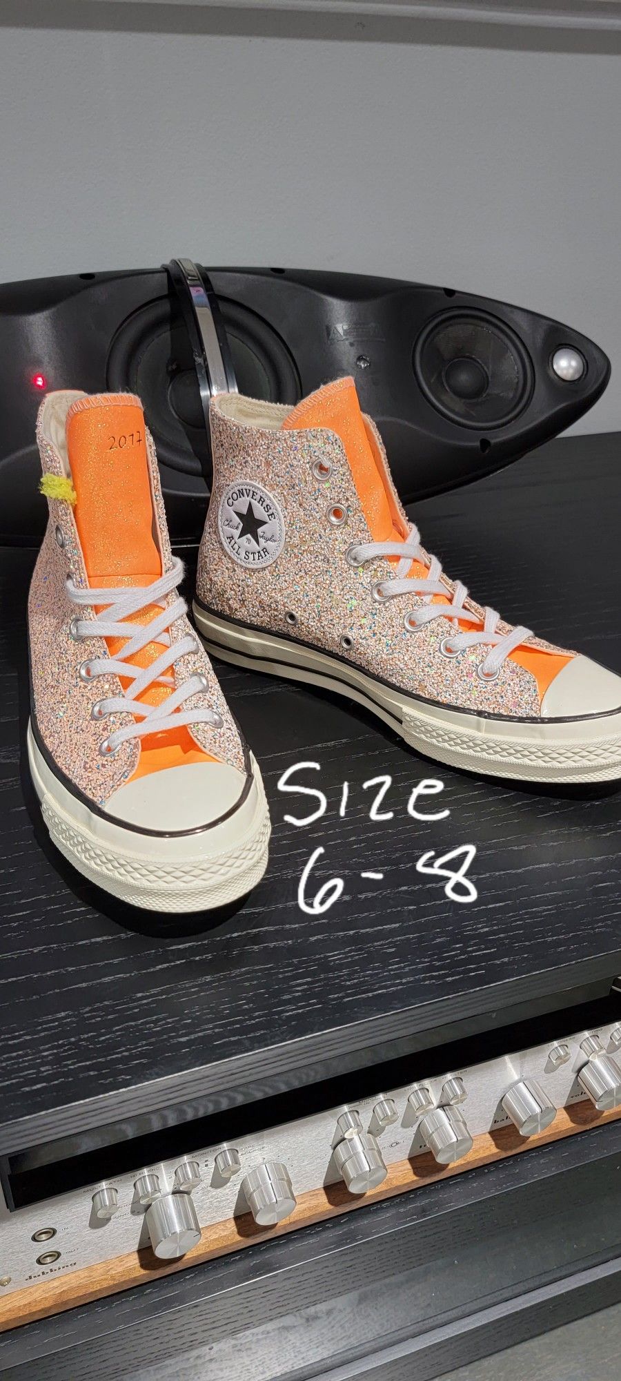 New Converse All Star Chuck Taylor Glillter Size 6 Men's 8.0 Women’s