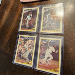 Boston Red Nineteen Eighty Seven Topps Baseball Highlights Cards