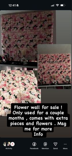 Flower wall decor