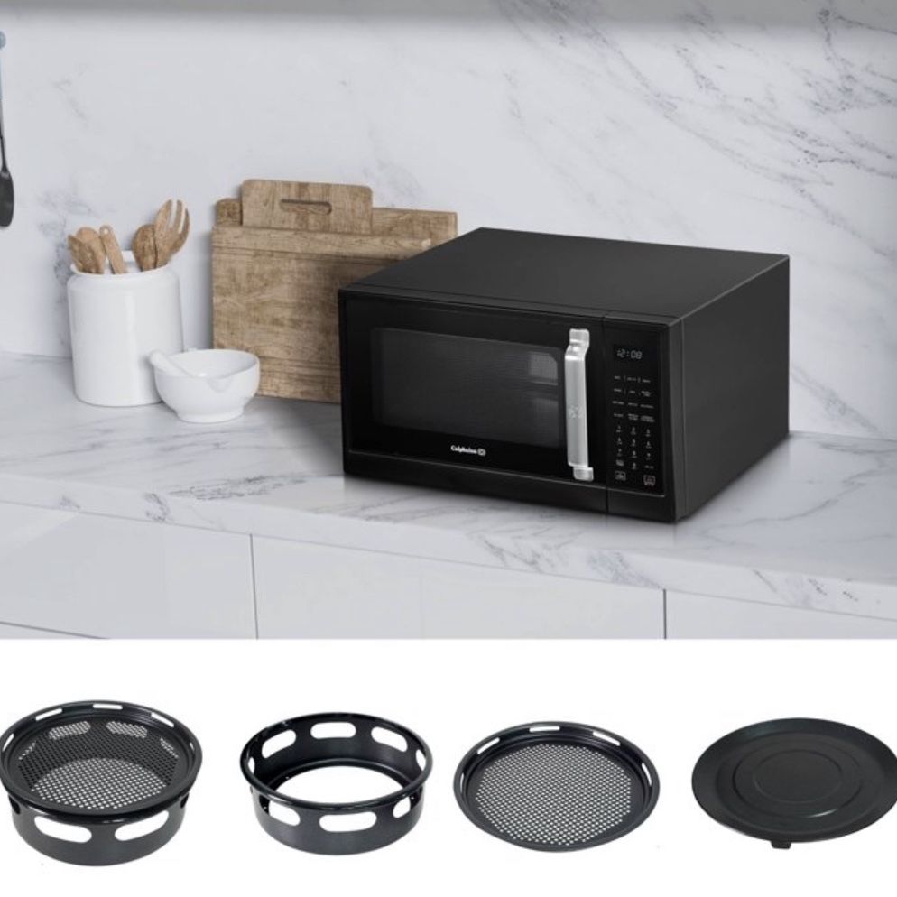 Calphalon 1.3 cu ft 1000W Air Fry Microwave Oven Matte Black for Sale in Las Vegas NV OfferUp