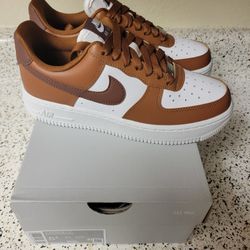 🔥Brand New OG Box! Size 5.5w! Nike Air Force 1 Hazelnut/White 🔥