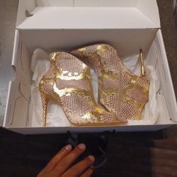 Aldo Designer Snakeskin Women Heels