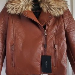 Modern Faux Leather Jacket
