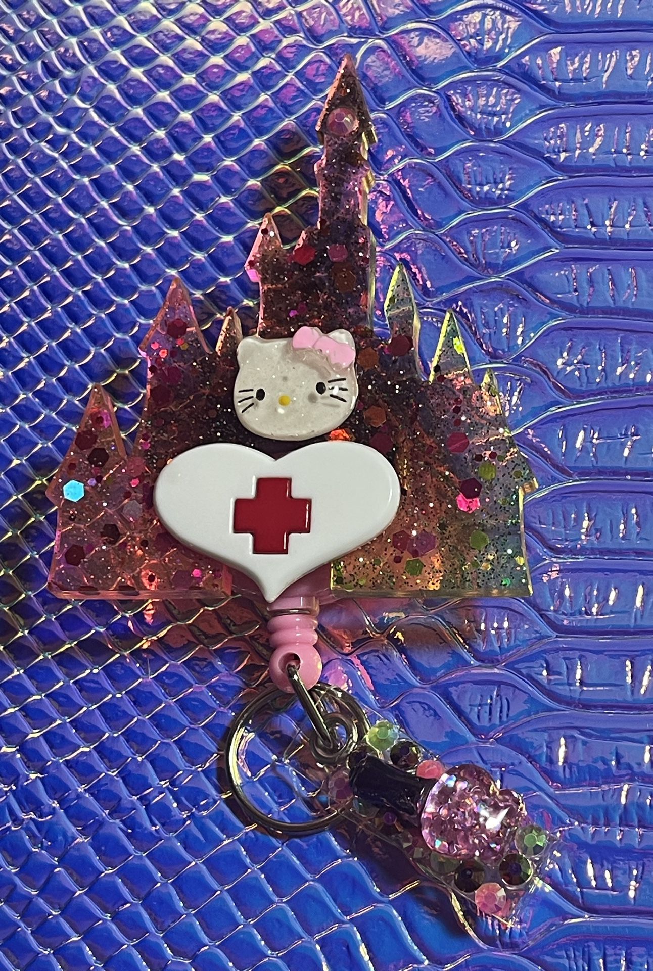 Hello Kitty Badge Holder, Badge Retractable, Badge I’d