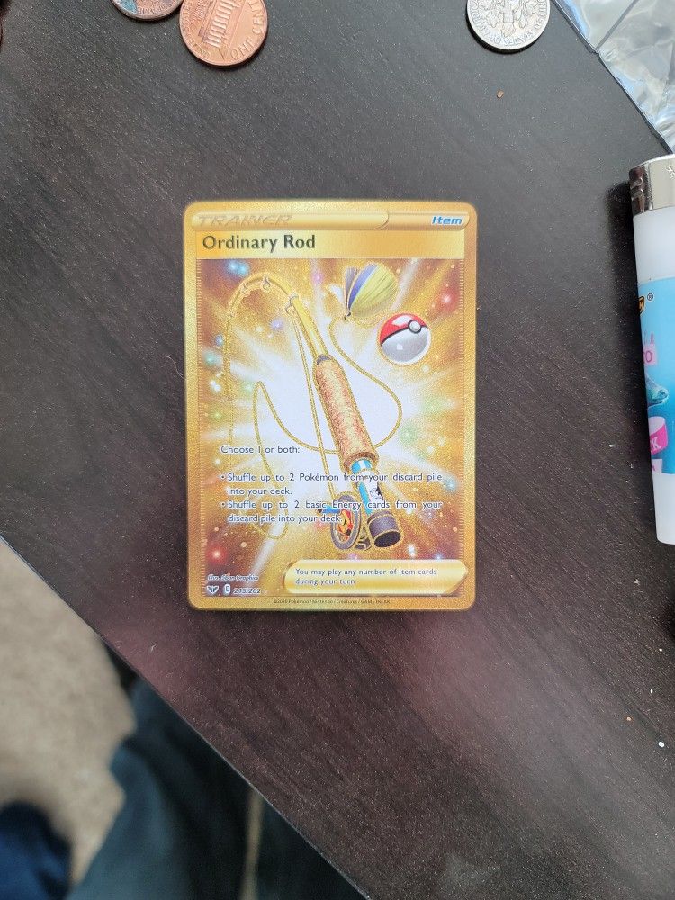 Trade Coins Wanted Rare Ordinary Rod Trainer 215/202