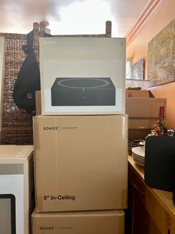 Sonos 8 inch in ceiling set with amplifier brand new sealed includes warranty