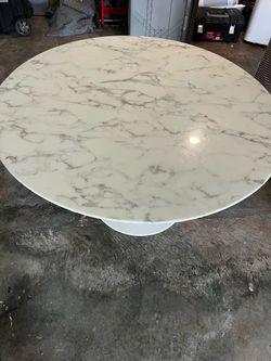 MARBLE TABLE TOP DINING TABLE