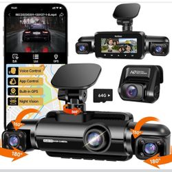 Brand new 360° Dash Cam Front and Rear Inside, 4 Channel FHD 4 *