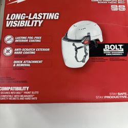 Brand New Milwaukee BOLT Full‑Face Shield – Clear Dual‑Coat Lens – Safety Gear – NEW 
