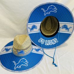 Detroit Lions Straw Hat Great X-Mas Gift  🎁 order now (I also have other Teams) 
