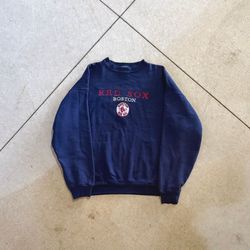Vintage Boston Red Sox Sweatshirt XL Tultex Superweight Navy Embroidered MLB