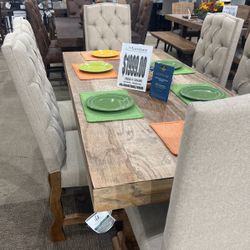 💯 % Madera 5 Pcs Table / 4 Chairs 